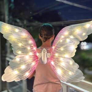 Alas de Ángel con Luces LED Multicolor