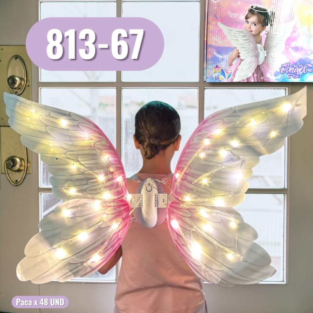 Alas de ángel con luces
